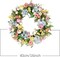 16'' Spring Wreath - Artificial Summer Wreath for Front Door - Flower Wreath with Rose and Hydrangea - Floral Wreath for All Seasons Door Wall Window Festival Farmhouse
